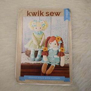 KWIK SEW R10841 Stuffed Dolls With Clothes